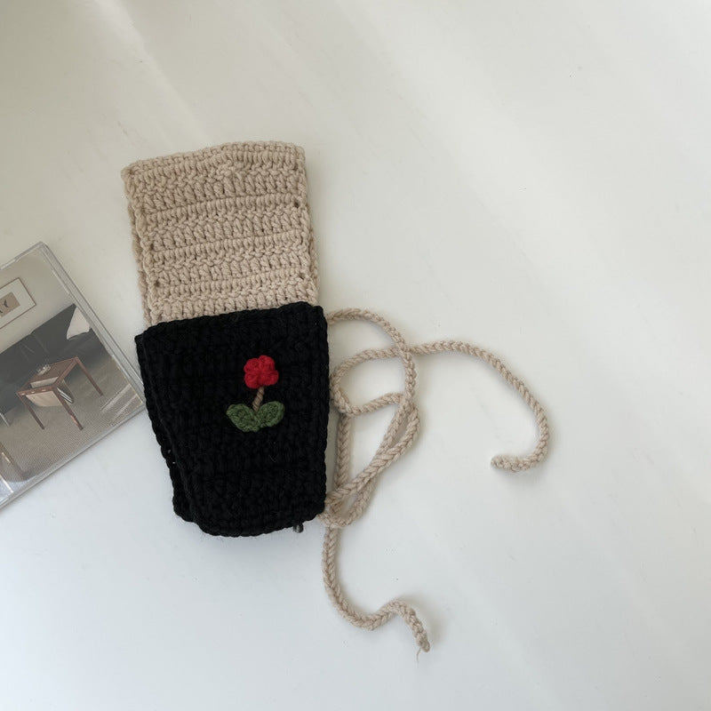 Handmade Knitted Lace-up Ear Warmer Girl Earmuffs Autumn And Winter