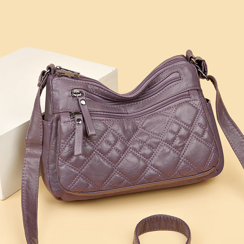 Western Style All-matching Women's Cross-body Bag Multi-layer Large Capacity