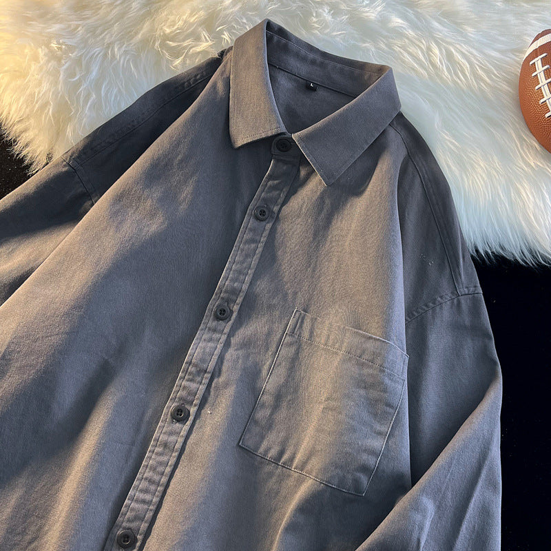 Casual Layered Base-Layer Cotton Shirt