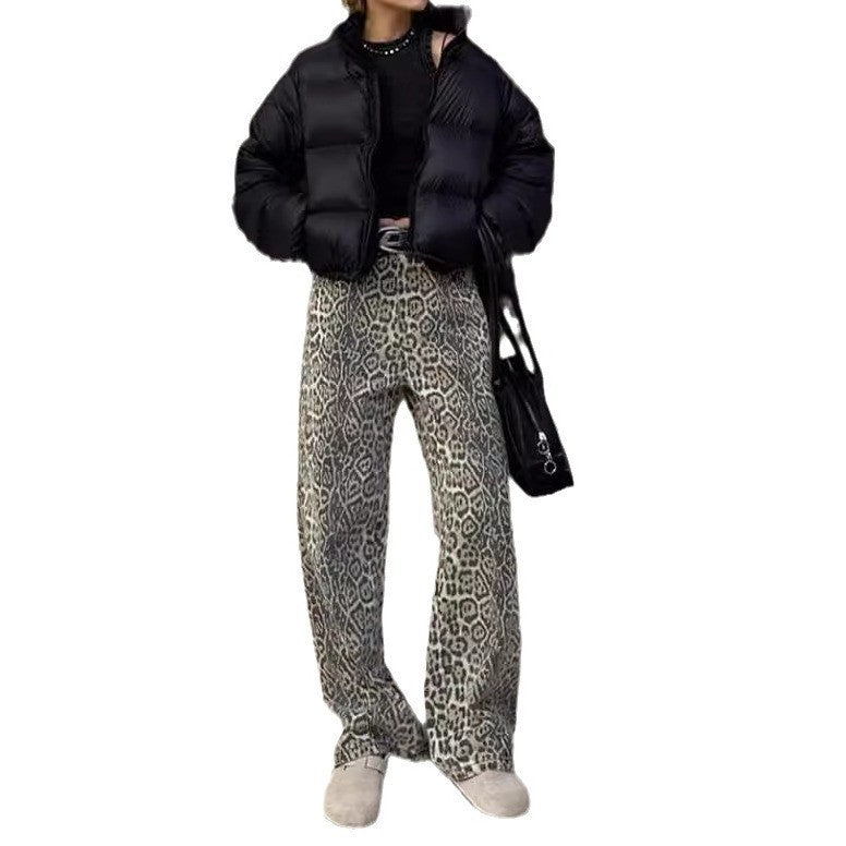 American-style Retro Street Straight Wide-leg Pants