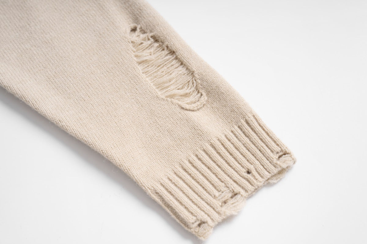 Trend Knitting Round Neck Pullover Men's Sweater