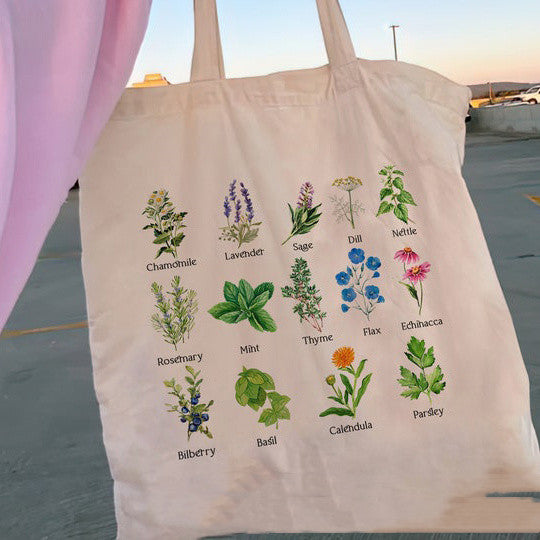 Floral Women Canvas Tote Bag Girl Reu