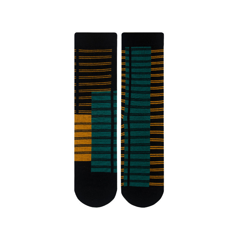 Houndstooth Pure Cotton Mid-calf Length Socks