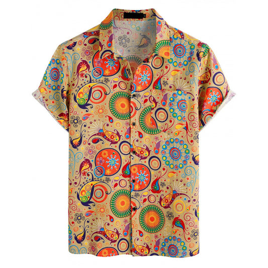 Men's 3D Printed Hawaiian Polyester Shirt