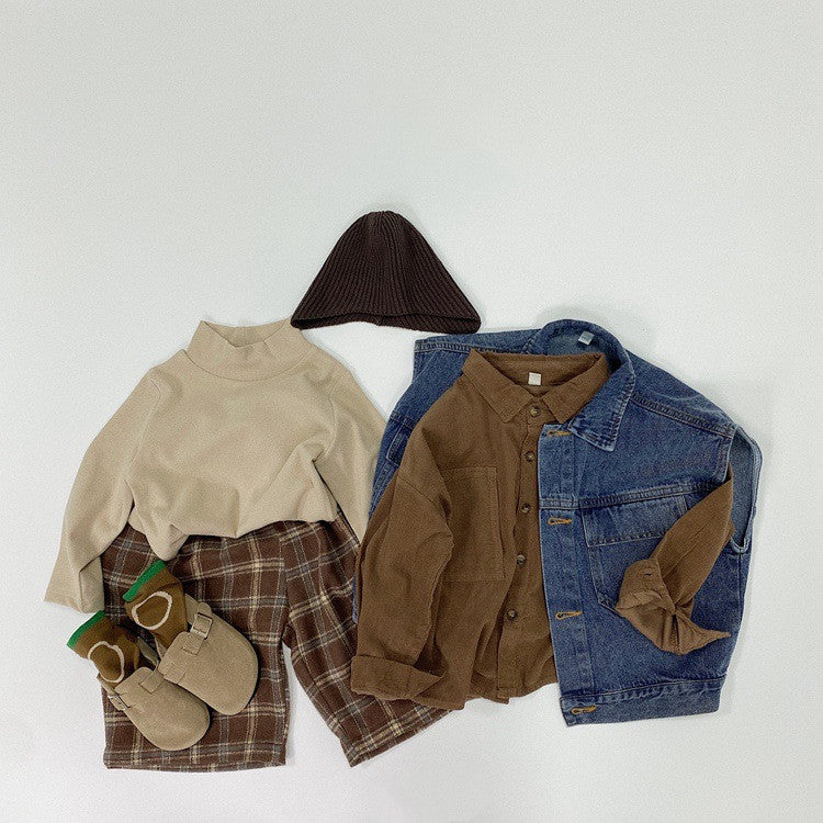 Fashion Personality Children's Plaid Stylish Pants