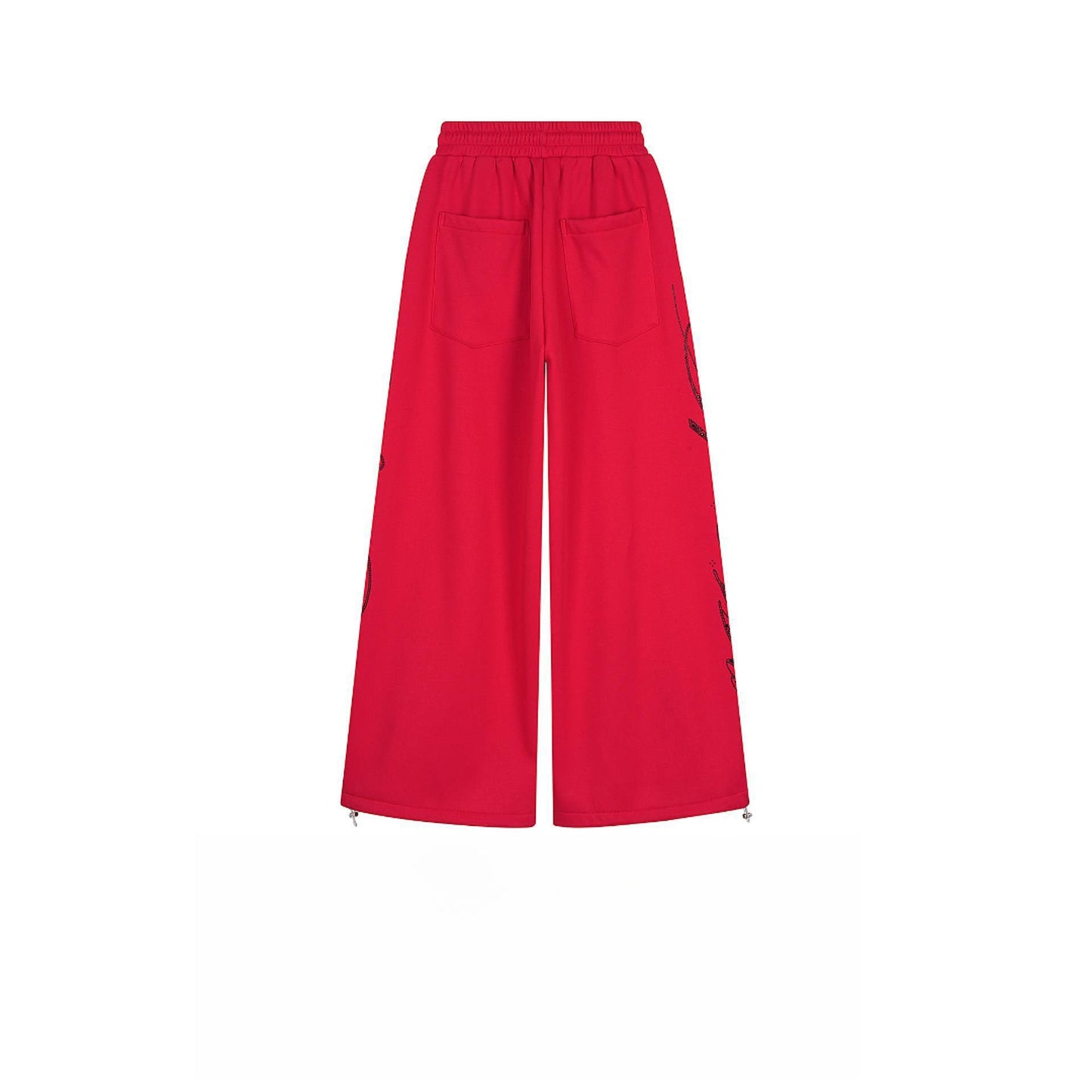 Womens Casual Street-Style Letter Sweatpants In American Style