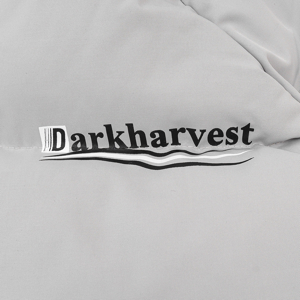 Letter Printing Stand-up Collar Cotton-padded Coat Thickened