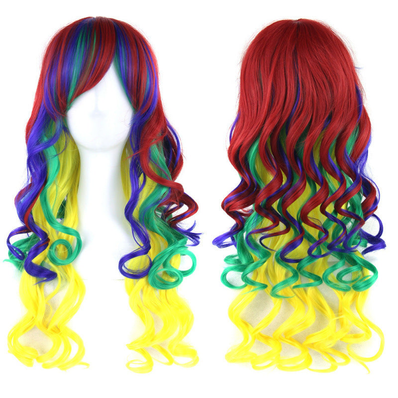 Colorful Cosplay Wig For Dance Parties