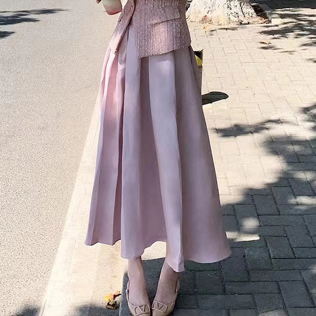 Summer Top Vest Plus Mid-length Dress Set