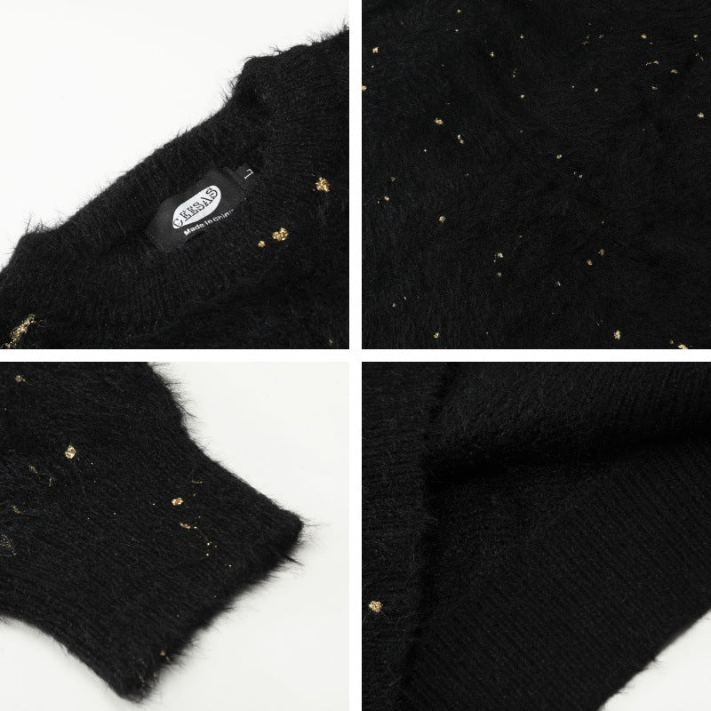 Rundhalset Sweater Til Mænd Og Kvinder Efterår Og Vinter