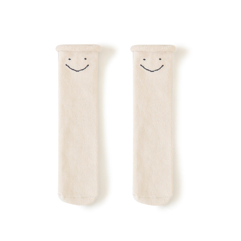 Children's Socks Autumn And Winter Thickening Plus Pile Loop Long Tube