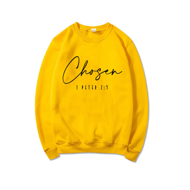 Kvinders langærmet pullover med blomsterprint