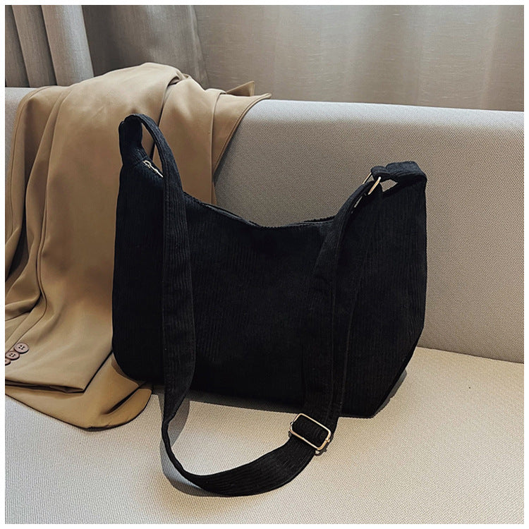 Large Capacity Versatile Trendy Crossbody Student Leisure Simple Dumpling Bag