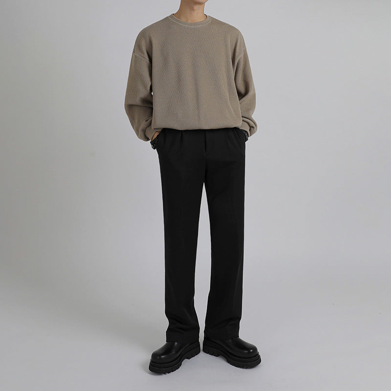 Hoodie Men's Crew Neck Pullover Sweater On Sweater Clothes