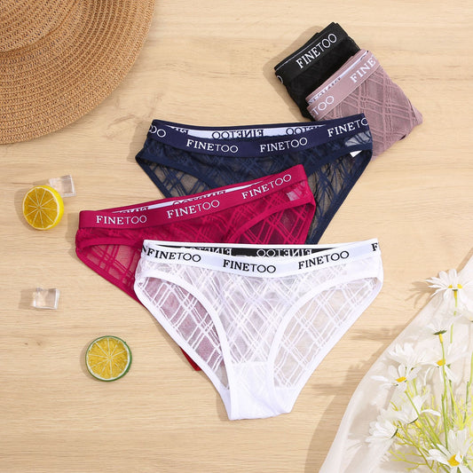 Multicolor Fashion Personality Ladies Briefs Letters