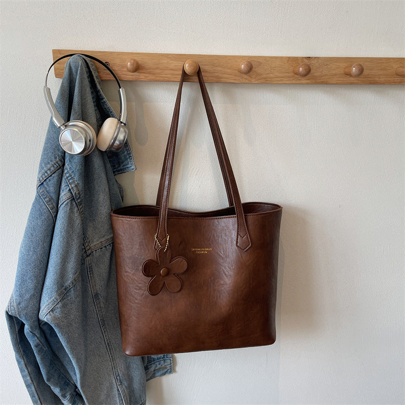 Underarm Bag Textured Tote Bag Simple Women's Bag