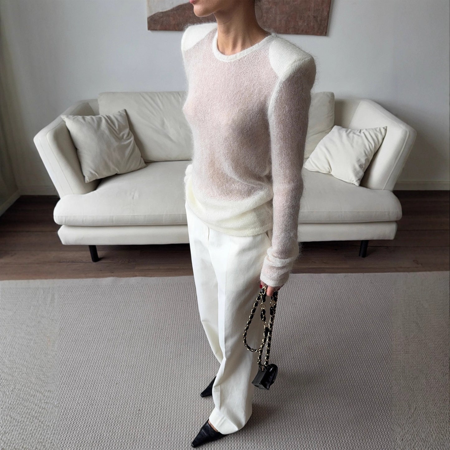 New Color Block Versatile Knitted Casual Top For Women