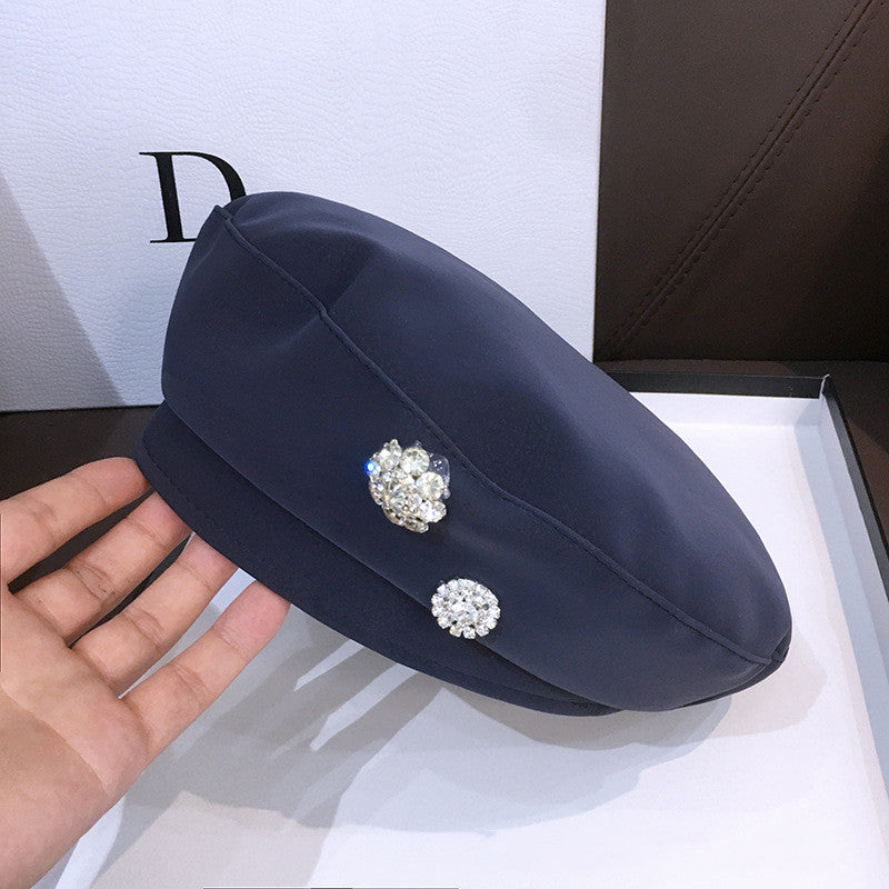 Women's Trendy All-match PU Beret Hat