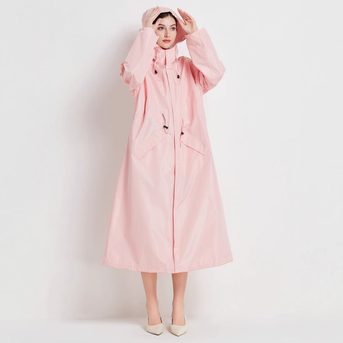 Mellemlang Trenchcoat-regnjakke til kvinder