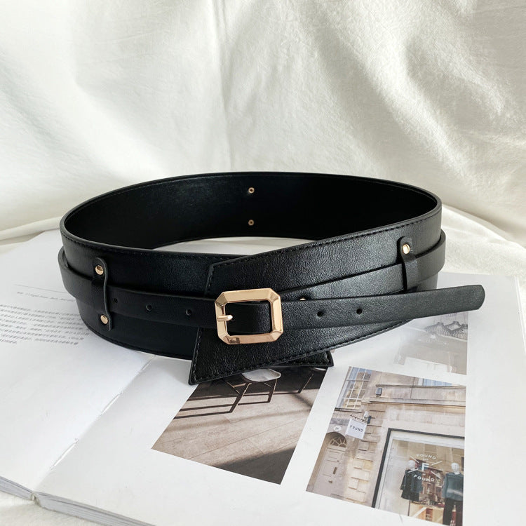 Korean Waist Cowhide Belt A Must-have For A Coat