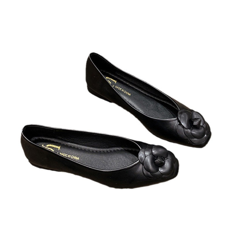 Women's Shoes Round Toe Flower Lightweight Soft Sole