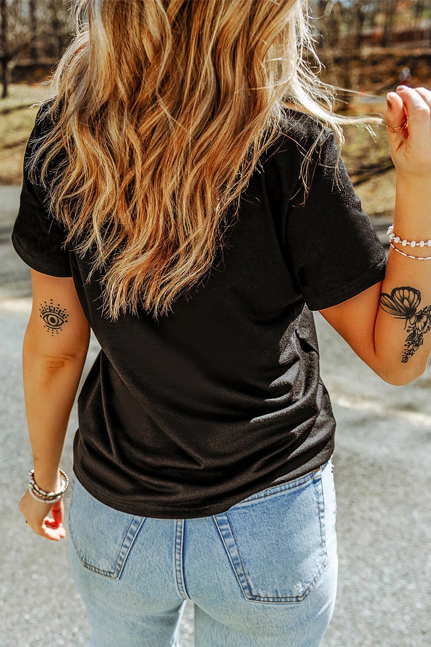 Women's Casual Printed Loose Short Sleeve