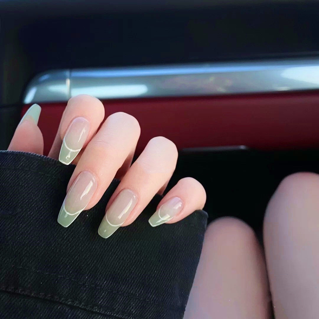 Removable Wear Nail Art Ballet A Fake Nail Patch