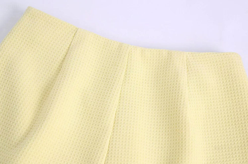 European And American New Women's Textured Shorts