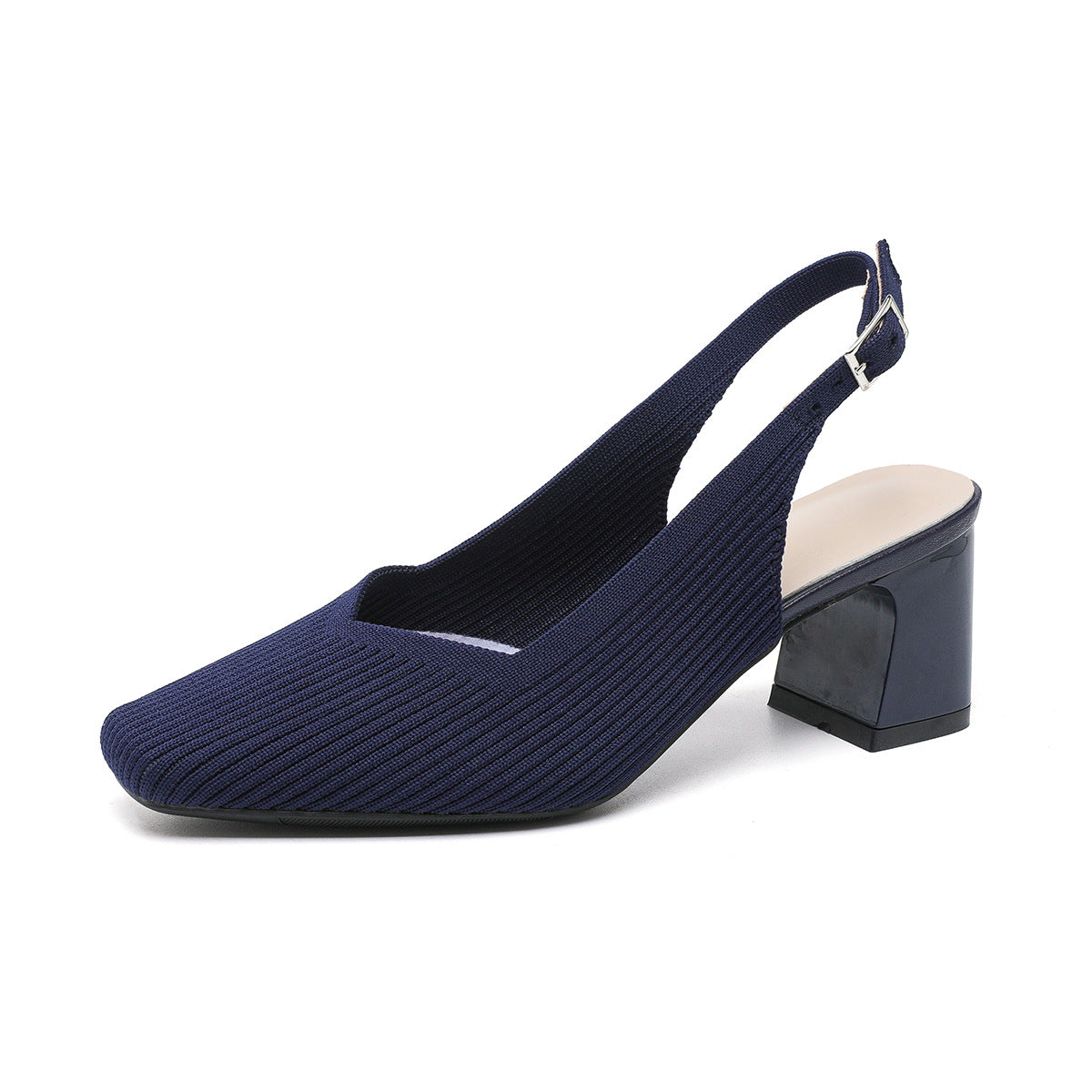 Square Toe Cap High Heel Sandals