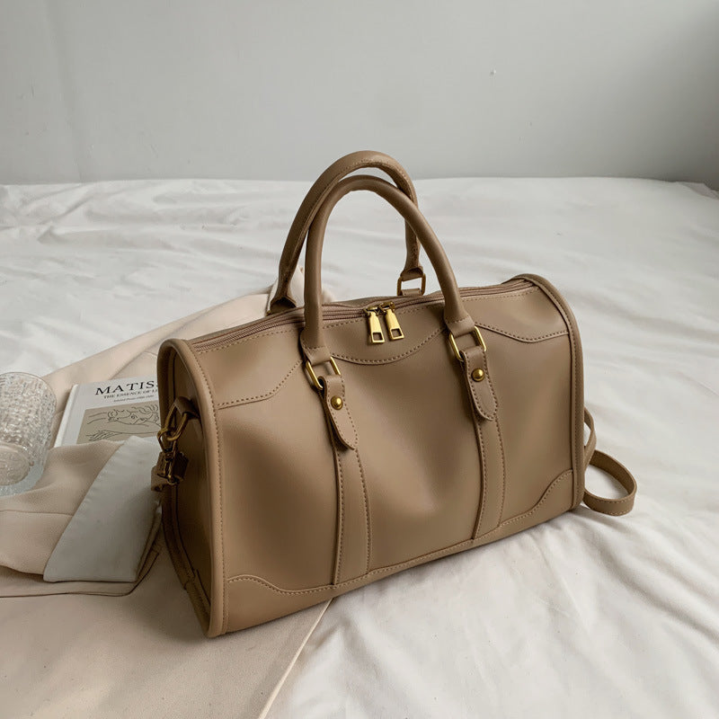 Portable Autumn And Winter Texture Large Capacity Bag