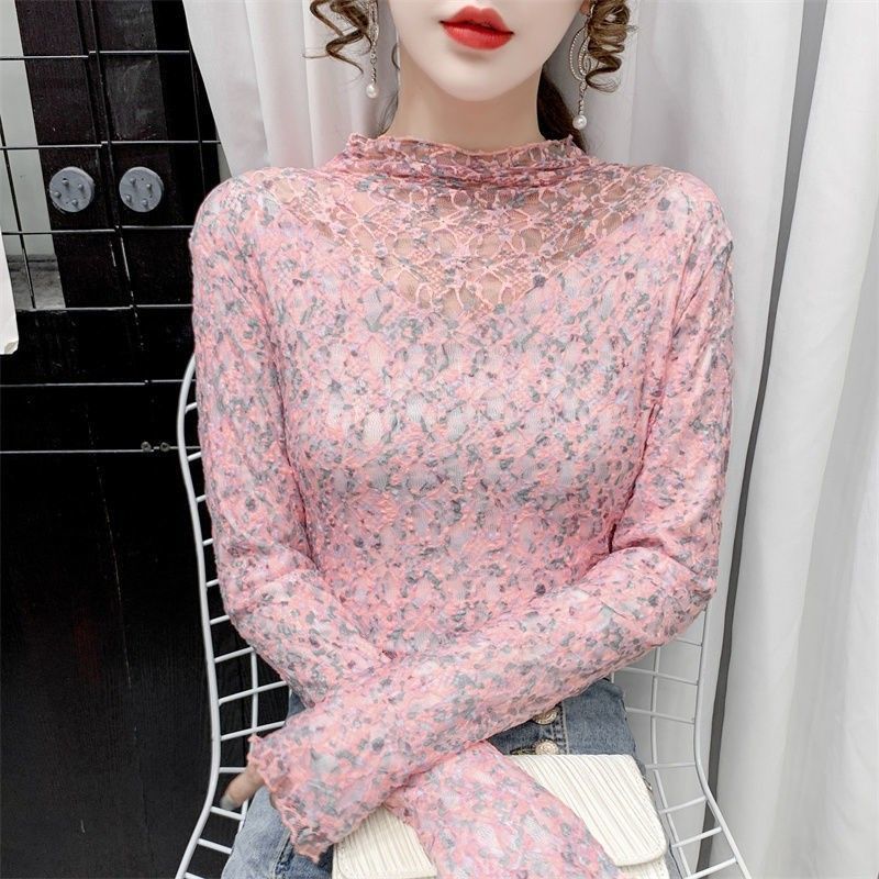 Elegant And Sweet Floral Lace Top For Women