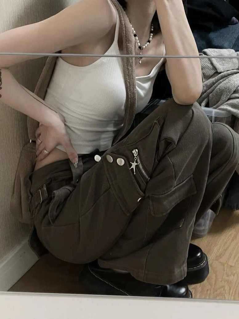 New American Retro Workwear Pocket Jeans