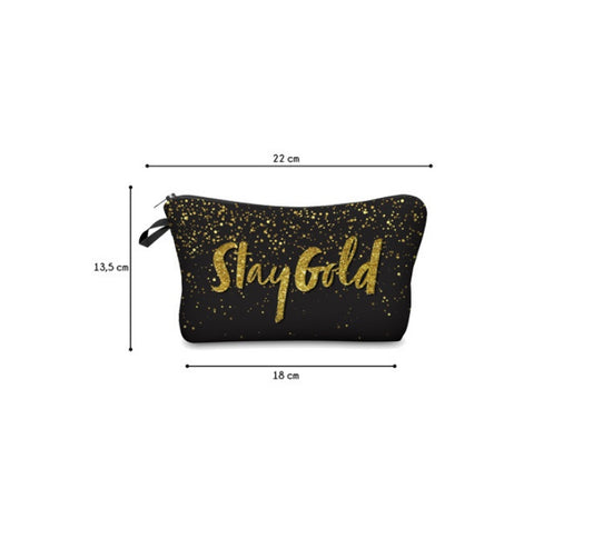 Digital Printing Shiny Letter Cosmetic Bag