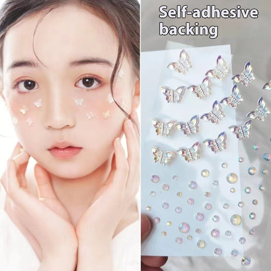 Comes With Sticky Pearl Stick-on Crystals Transparent Photo Shoot
