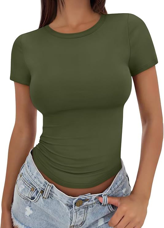 Short Sleeve Slim Fit Hot Girl European And American Top