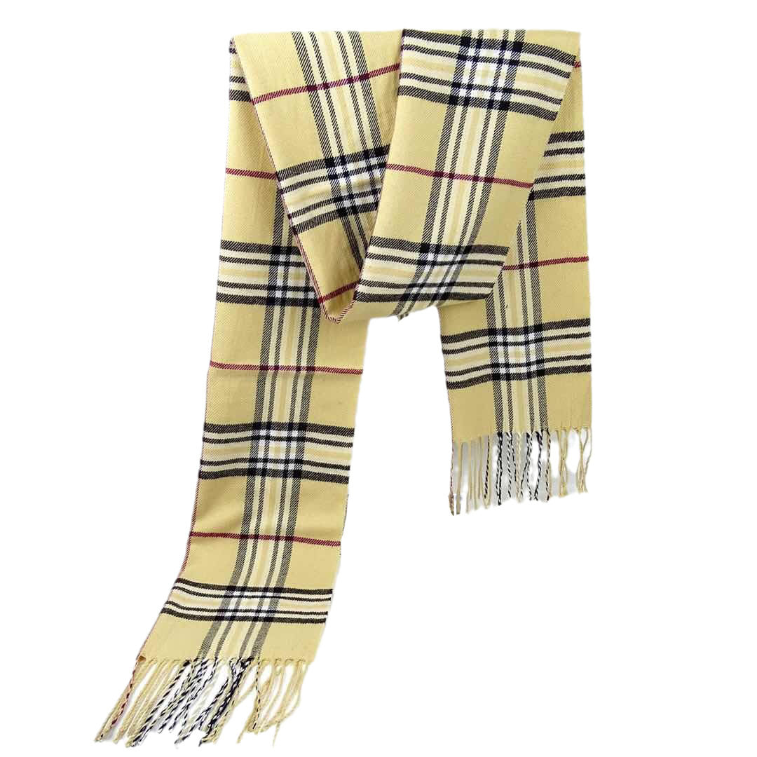 Men's Versatile Reversible Checkered Shawl Scarf