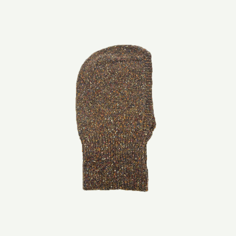 Strikket Pullover med Farvede Prikker og Uldkappe