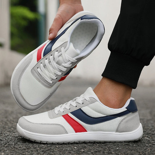 Men's And Women's Same Summer Breathable Botton Width Feet Fat Casual Mesh Sneakers