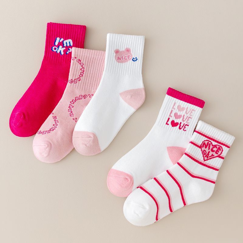 Breathable Cotton Socks For Kids Perfect For Spring And Fall