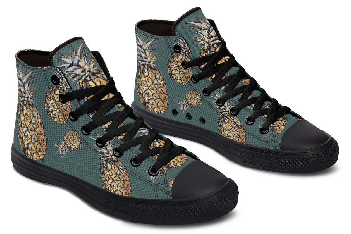 Men's And Women's Fashion Color Printing High-top Canvas Shoes