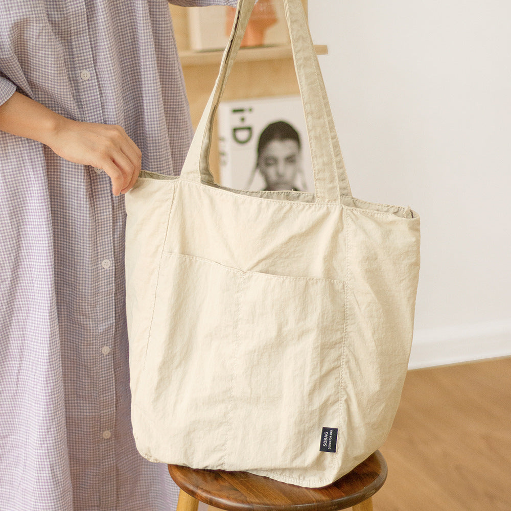 Vandtæt Nylon Casual Skuldertaske Dame Designfølelse