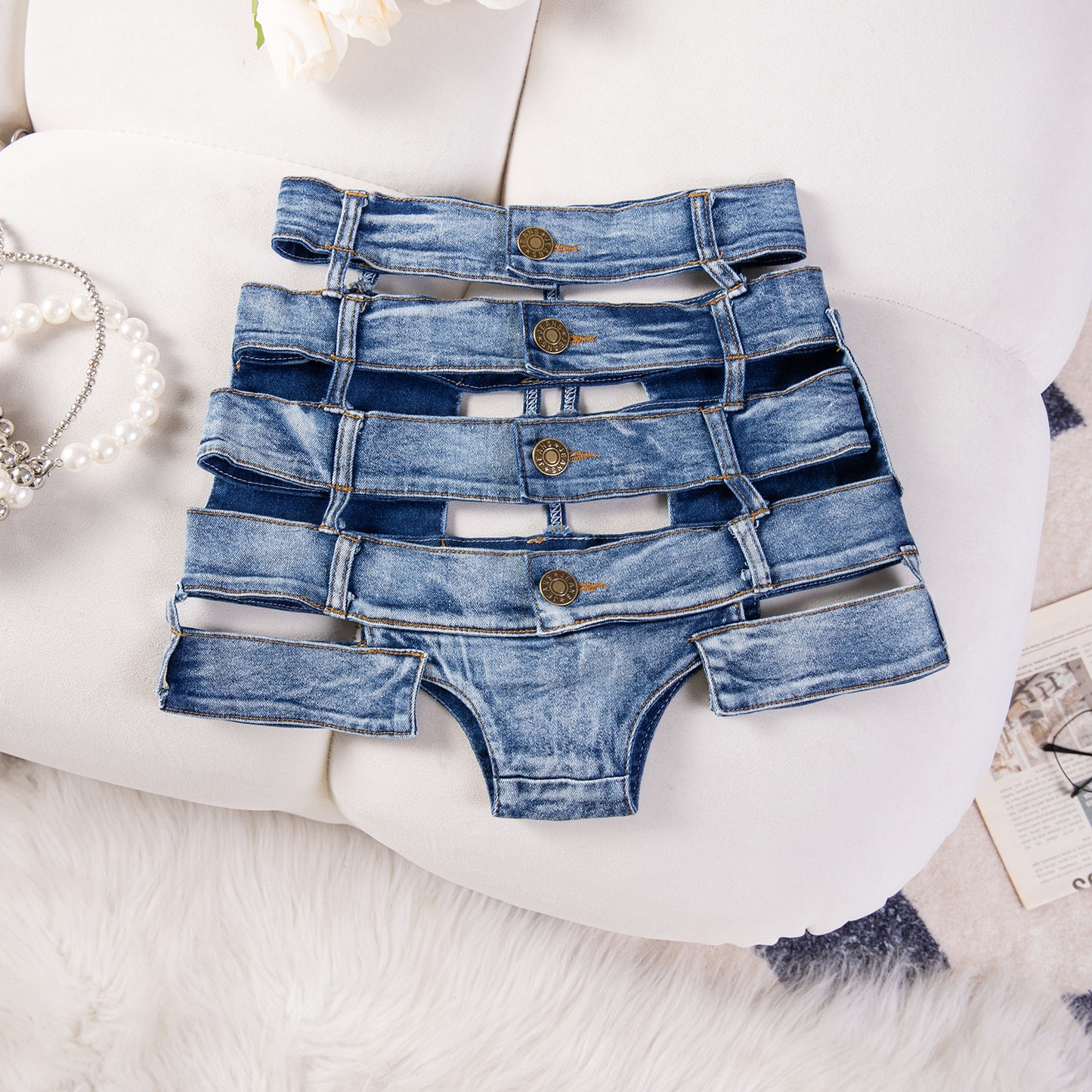 Sexy Stretchy Denim Shorts Women's Apparel