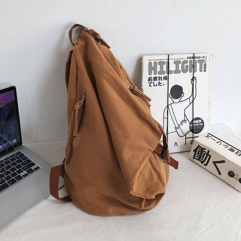 Retro Large Capacity Student Schoolbag For Men