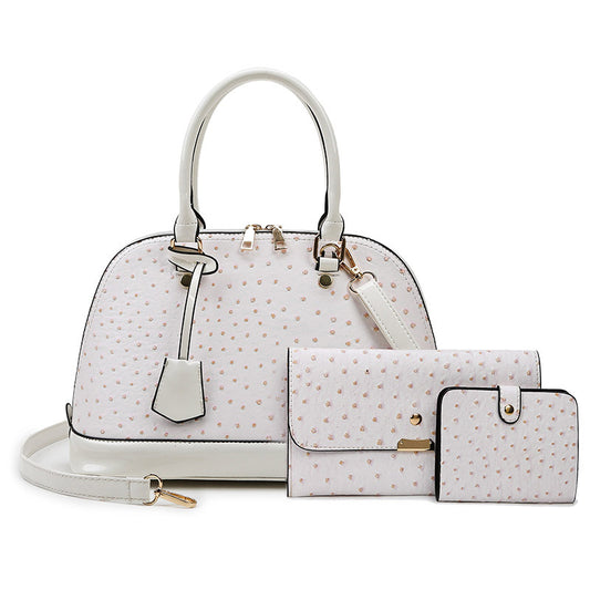 Fashion Ostrich Pattern Three Piece Cover Mother Bag