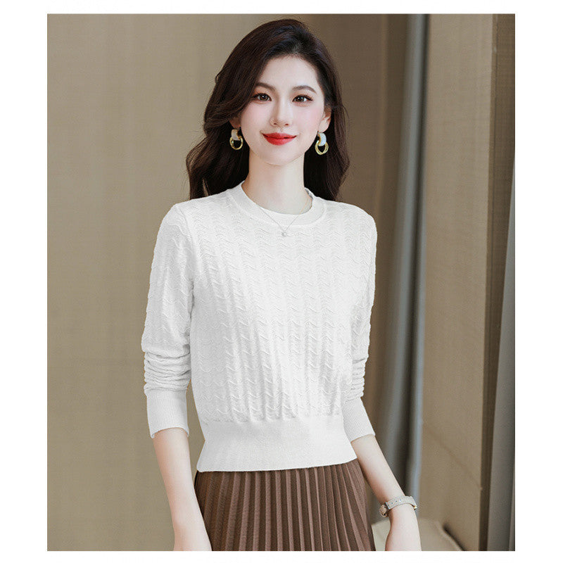Early Spring Retro Hollow-out Bottoming Shirt Sweater