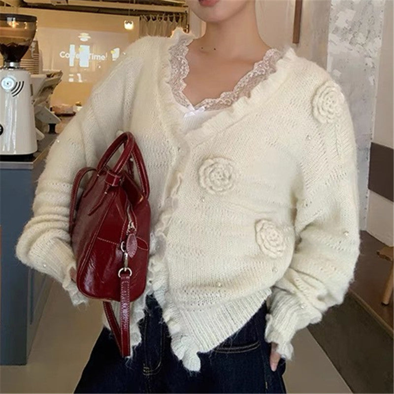 Women's Knitted Cardigan Spring And Autumn Coat