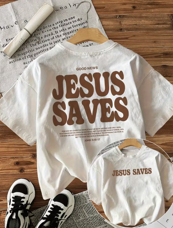 Printed Short-Sleeve Crewneck T-Shirt