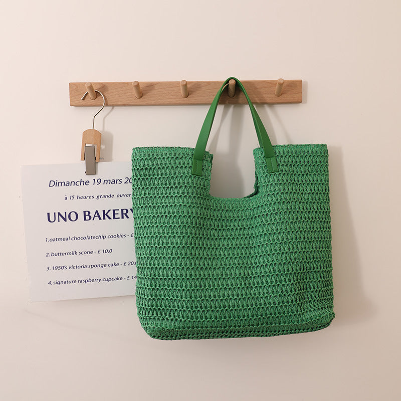 New One-shoulder Straw Simple Large Capacity Beach Bag
