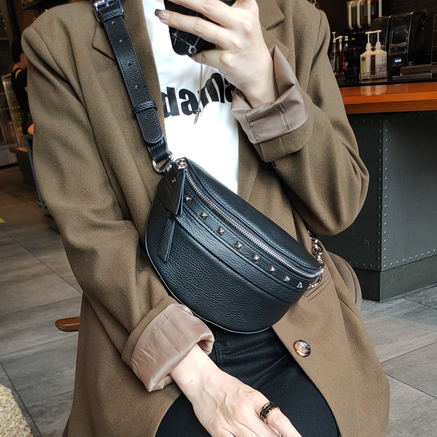 Youth Rivet Crossbody Dumpling Making