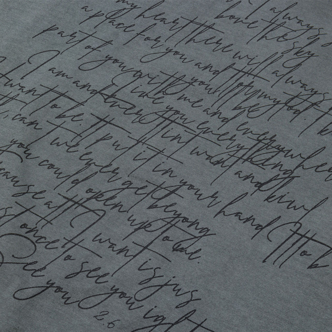 Heavy Double Yarn Washed Dark Niche Scriptures Printed Short Sleeve